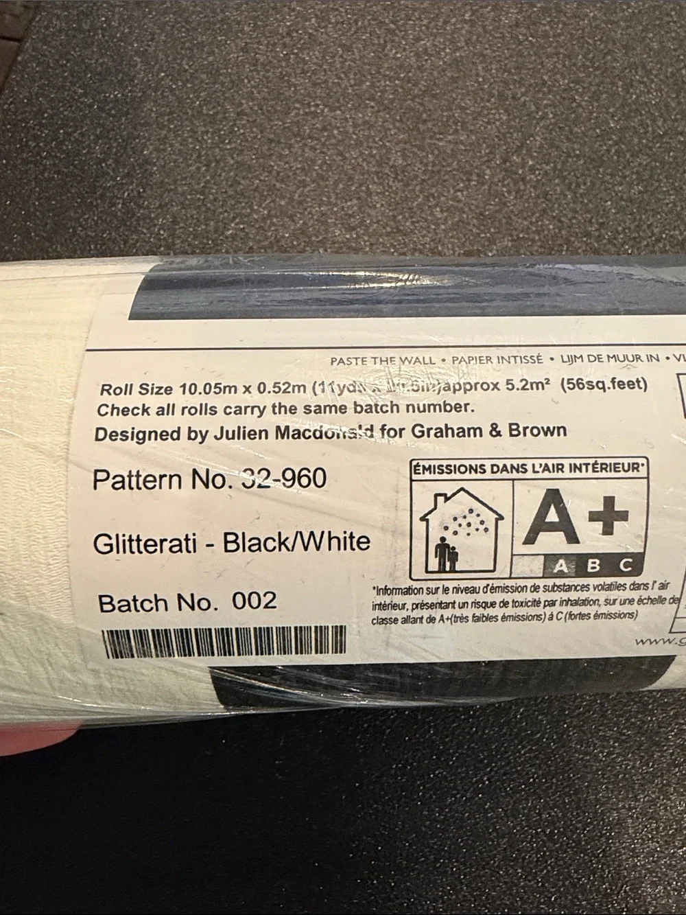 Cream and Gray Home Wallpaper Roll